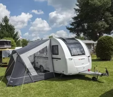 Toldo universal avançado de 260 cm de largura para caravanas, autocaravanas, autocaravanas e 4x4 terrestres.
