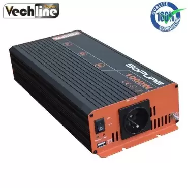 Conversor de onda pura de 12 a 220V 1000W Vechline autocaravana