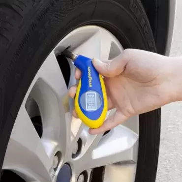 Medidor de pressão digital GoodYear para pneus de caravana, autocaravana, autocaravana e 4x4.