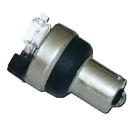 Lâmpada halógena de 12V/20W com som acústico reversível para autocaravana.