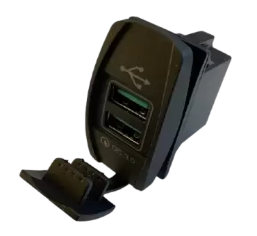 Carregadores rápidos USB switch tipo soquete COM controlador de protocolo de carregamento rápido.