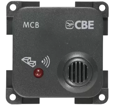 Campainha acústica CBE para degraus elétricos de entrada para autocaravanas e autocaravanas.
