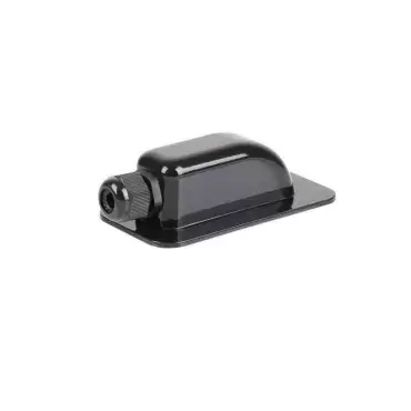 Passe de painel solar preto de 1 via para caravanas, autocaravanas e autocaravanas.