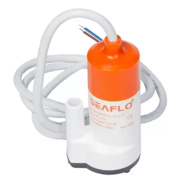 Bomba de água submersível PM SEAFLO 12V 12 litros, 0,6 bar.