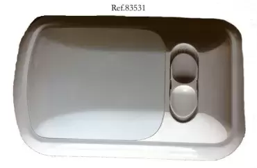 Luz interior com caixa branca