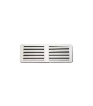 Grelha em plástico ABS multiusos branco 385x220 mm para caravanas, autocaravanas e autocaravanas.