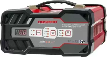 Carregador de baterias e arranque Absaar, automático 6/12V para autocaravanas, autocaravanas e 4x4 terrestre.