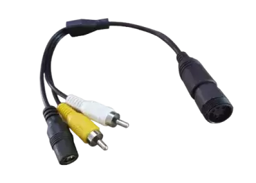 Fiação do conversor para retrocâmeras de 4 pinos para RCA