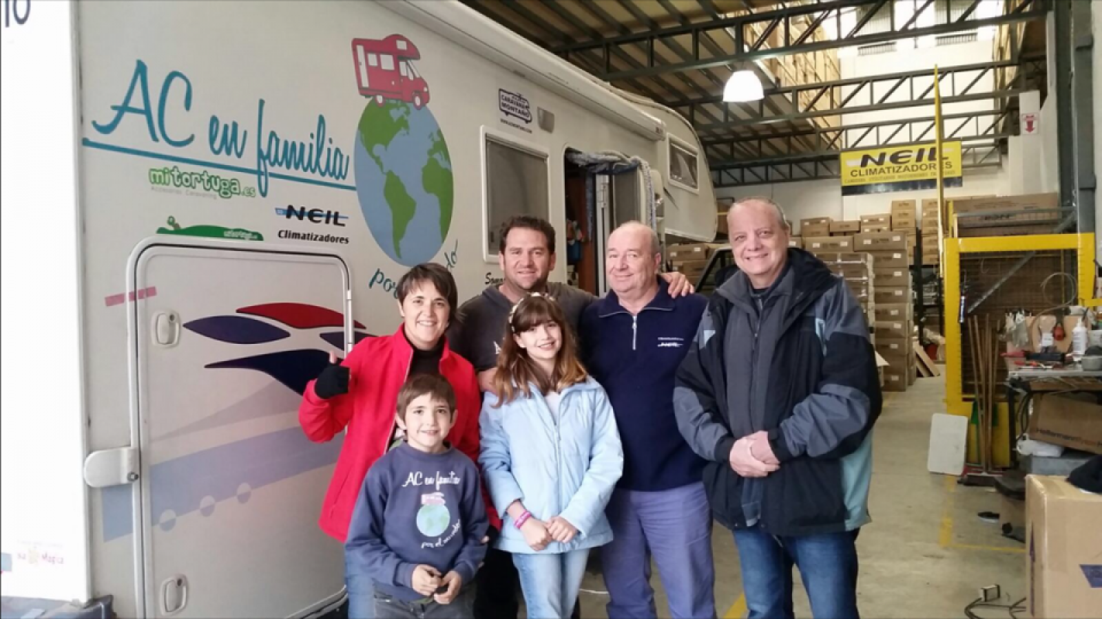 PATROCÍNIO DE MITORTUGA.ES E AR CONDICIONADO NEIL MOTORHOME EM FAMÍLIA