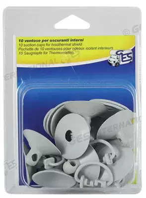 Pack de 10 ventosas con anilla para aislante interior para autocaravana, caravana y camper