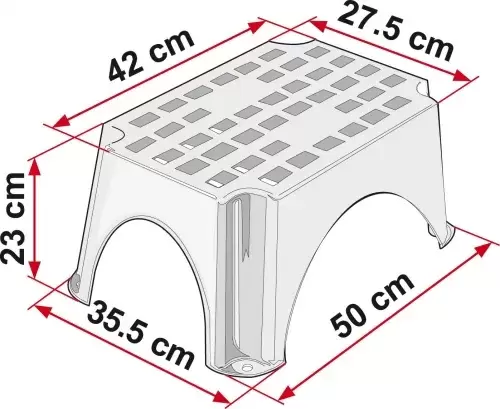 Escalón Fiamma de entrada para caravanas, autocaravanas y camper.