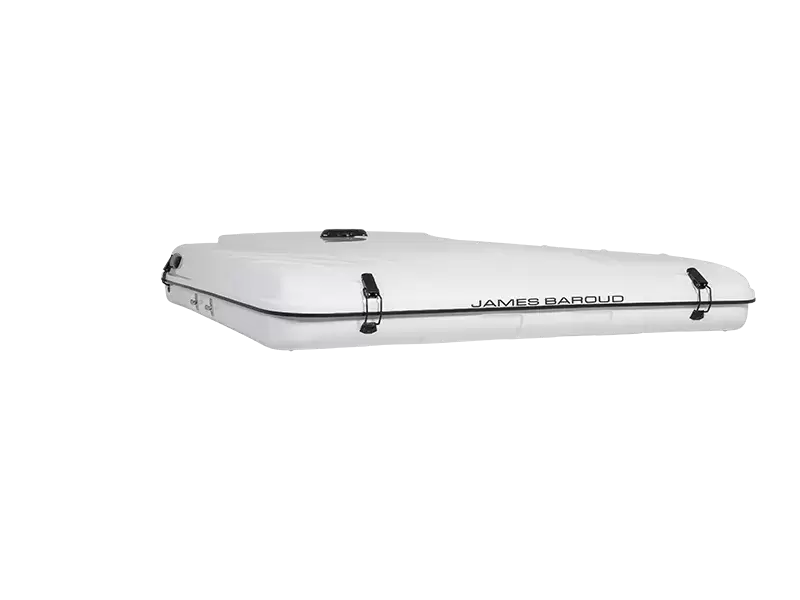 Tienda de techo EVASION  XXL EVO blanca JAMES BAROUD modelo apertura horizontal.