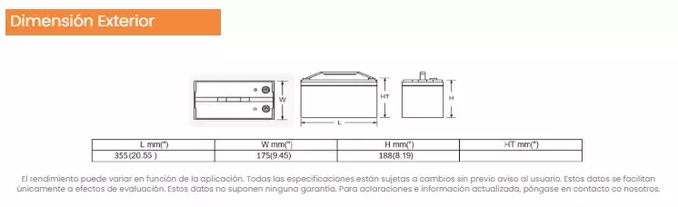 Batería Litio Eleksol 150Ah/12.8V  con Bluetooth y BMS integrado para autocaravanas y camper.