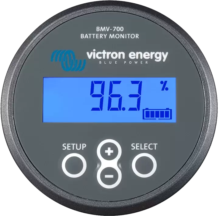 Victron monitor de baterías BMV-700 con SHUNT y grabador de memoria integrado de cargas y descargas.
