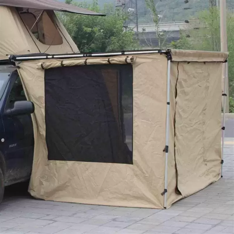 Cerramiento para toldo tipo 4x4 overland de 2.5 x 2.5 metros con suelo interior.