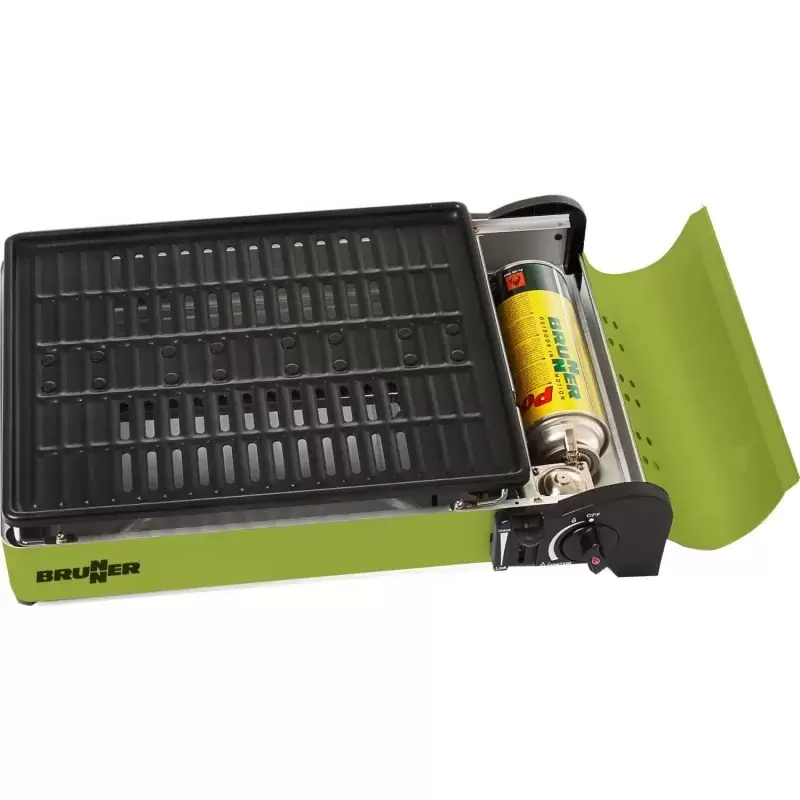 Cocina Grill BRUNNER DEVIL BBQ de cartucho de gas camping, caravaning, overland.