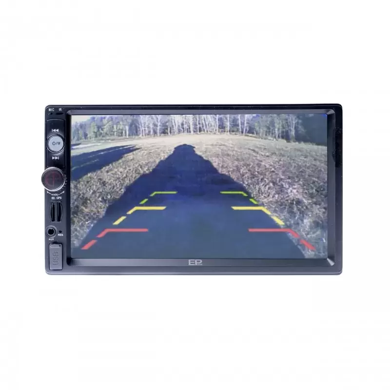 Equipo multimedia doble Din 7" GPS Micro SD MirrorLink, retrocámara, micrófono manos libres, para autocaravana y camper.