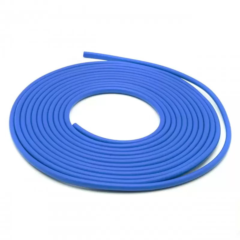 Perfil de goma AZUL en forma de U para protección de puertas y decoración de vehículos.