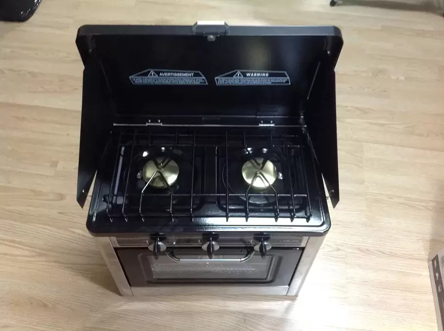 Hornilla con horno portátil caravanas, autocaravanas y camper.