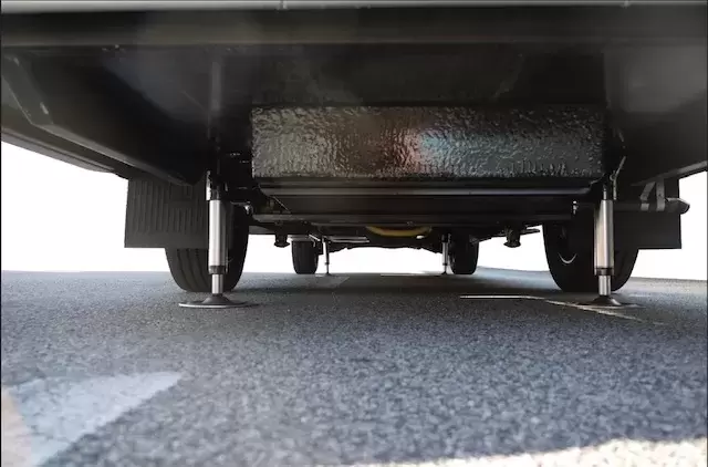Sistema de 4 patas  hidráulicas Goldschmitt i-Jack by MA-VE para autocaravanas.