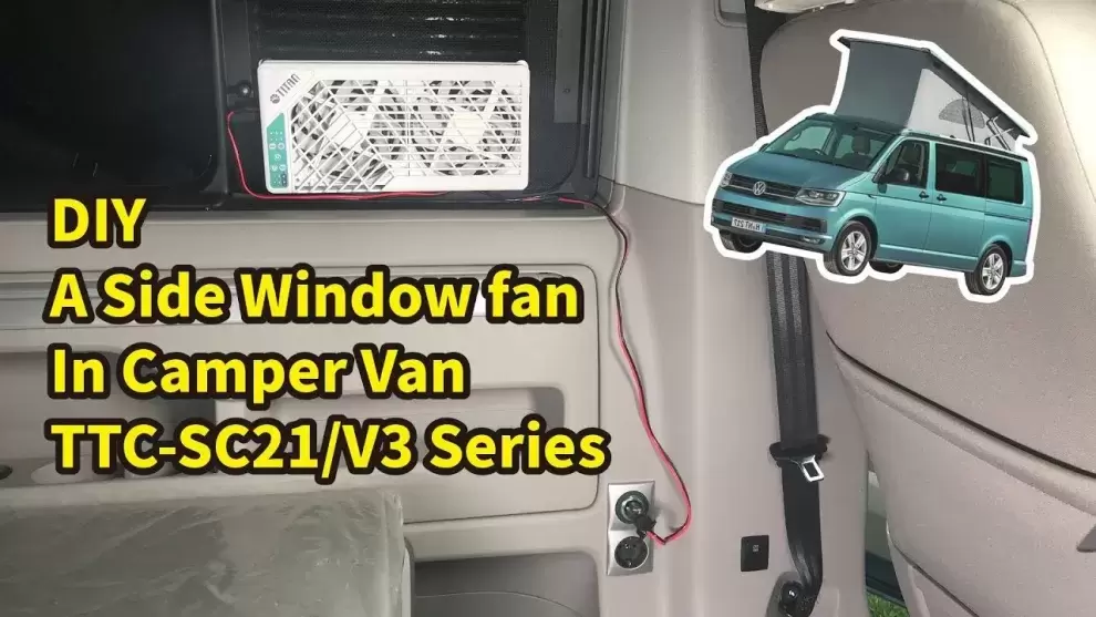 Ventilador extractor de ventana o claraboya de techo con mando a distancia reversible 12V caravana autocaravana camper