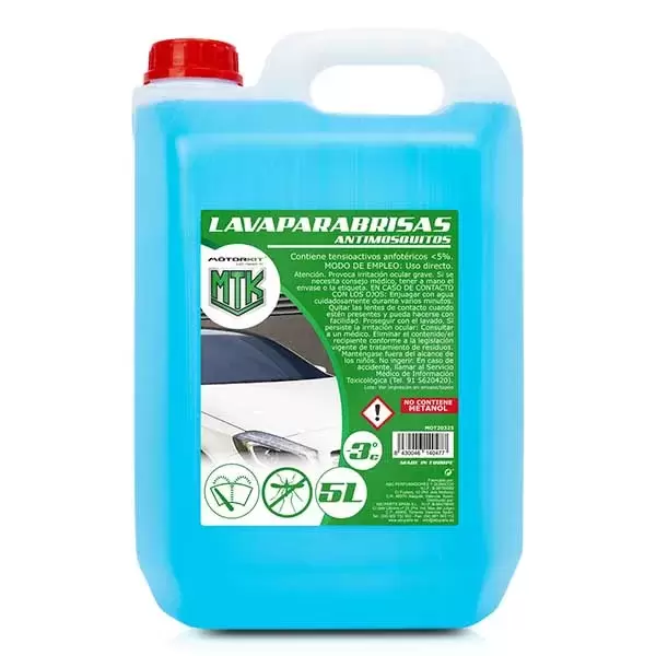 LAVAPARABRISAS SIN METANOL ANTIMOSQUITO HASTA -3ºC 5L