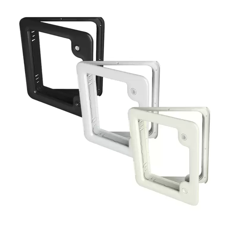 Compuerta con marco negro 2680527 para casett Thetford.