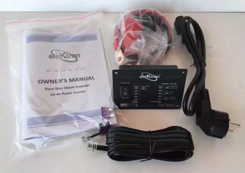 Convertidor inversor de corriente de 3000W ONDA PURA 12V a 220V ELEKTRON.