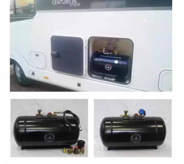 Botella recargable autocaravana toma exterior 44litros