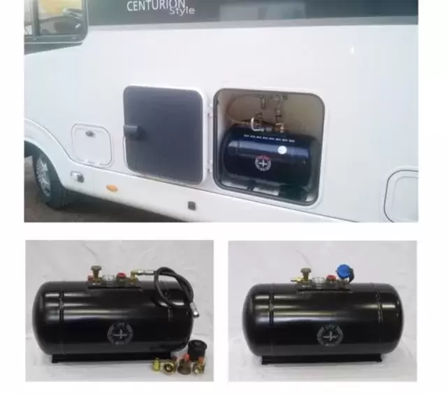 Botella recargable autocaravana toma exterior 52litros