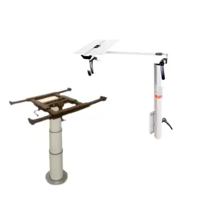 Pernas, suportes e pés de mesa, dobráveis e telescópicos, para autocaravanas, caravanas e autocaravanas.
