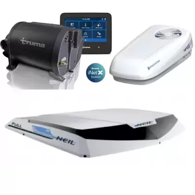 Equipamentos e acessórios para climatização de autocaravanas e autocaravanas