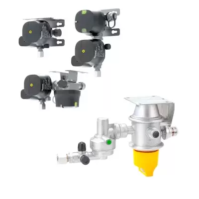 Acessórios de gás horizontais e verticais Duo Control para autocaravanas, caravanas, autocaravanas e campismo