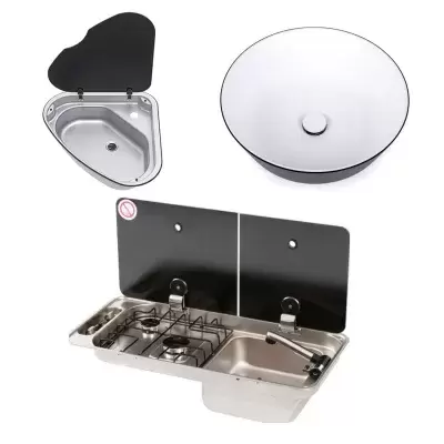 pias e pias para autocaravanas e autocaravanas