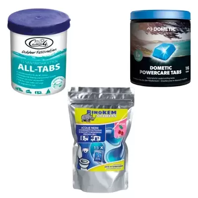 produtos para o banheiro banheiro em sacos de autocaravana
