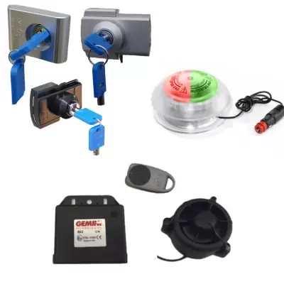 alarmes, fechaduras, detector de gás para autocaravana